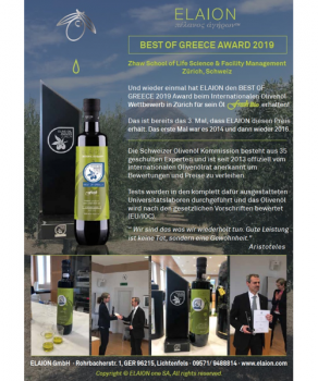 ELAION - fresh Bio - Natives Olivenöl Extra - 500ml